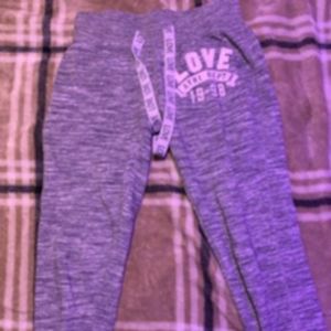 Grey sweats.